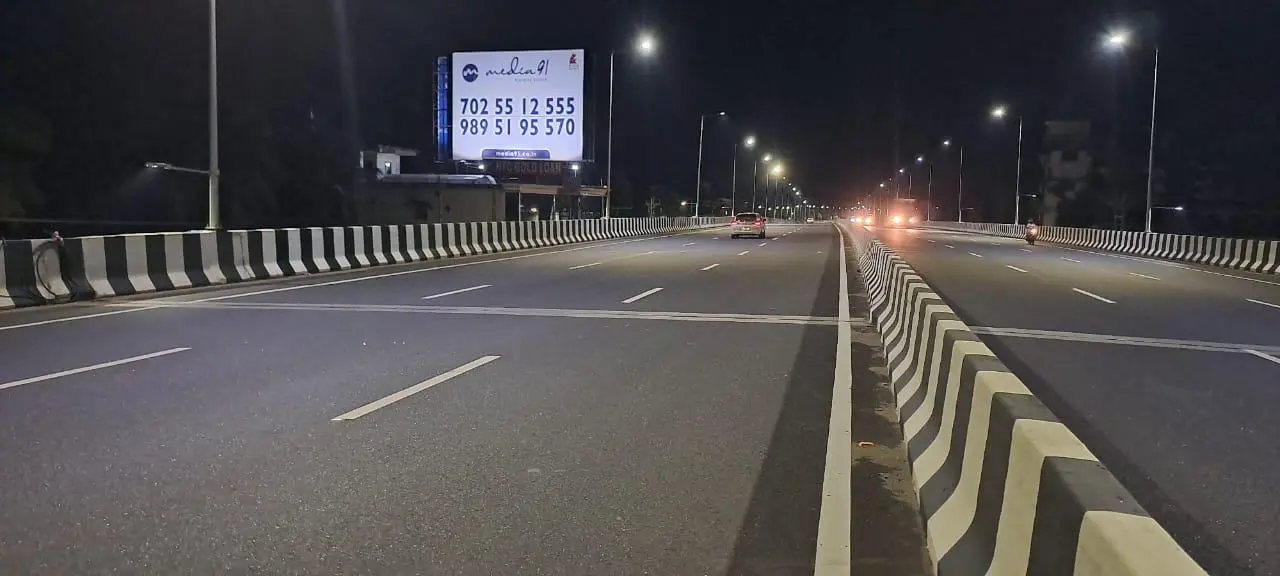 Illuminated Billboard at Veliancode NH66 Malappuram Towards Kochi
